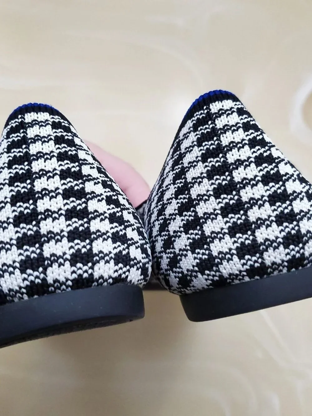 Rothy's The Point in Picnic Slip On Women's Ballet Comfort Gingham Flats Size 12